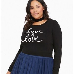 Torrid size 3 cropped sweater